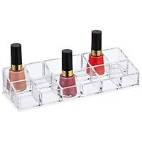 The Container Store 12-Section Luxe Acrylic Tiered Nail Polish Organizer Clear