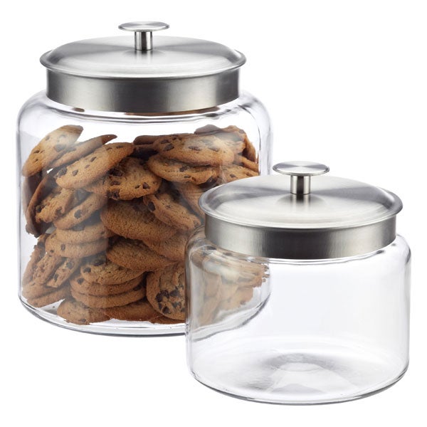 glass kitchen storage canisters anchor hocking montana glass canisters the container store glass kitchen storage canisters anchor hocking montana glass canisters the container store
