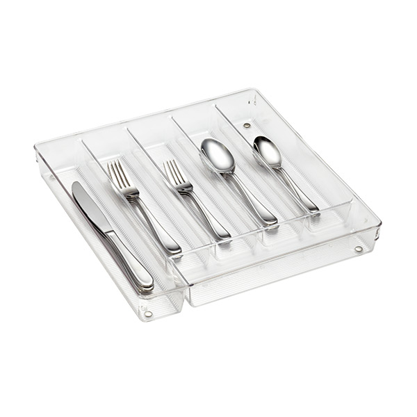 Details about   iDesign Kitchen Drawer Linus Expandable Cutlery Organizer Assorted Colors 