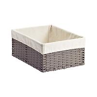 Medium Montauk Rectangular Bin Grey