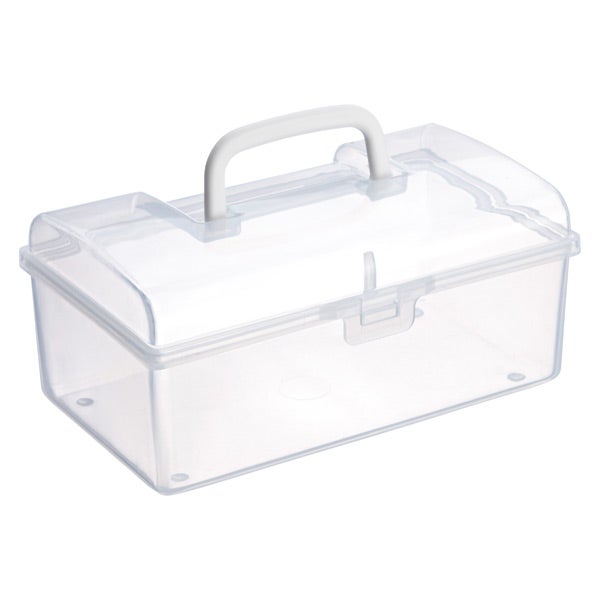 small plastic tote with handle