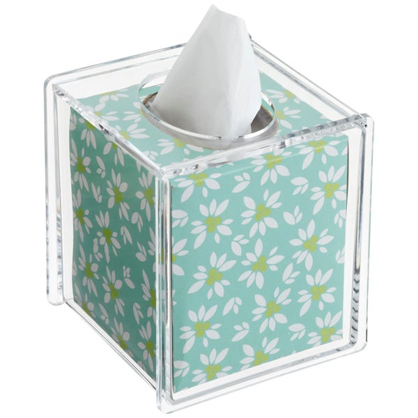 Acrylic HingedLid Boutique Tissue Box The Container Store