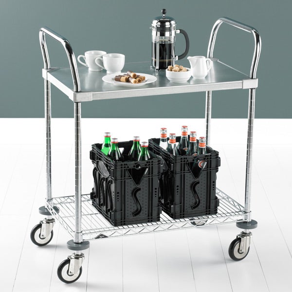 Metro Commercial Solid Shelf Serving Cart The Container Metro Commercial Solid Shelf Serving Cart