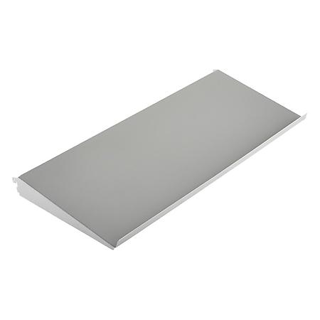 3' x 13-3/4" Elfa Angled Solid Metal Shelf Platinum