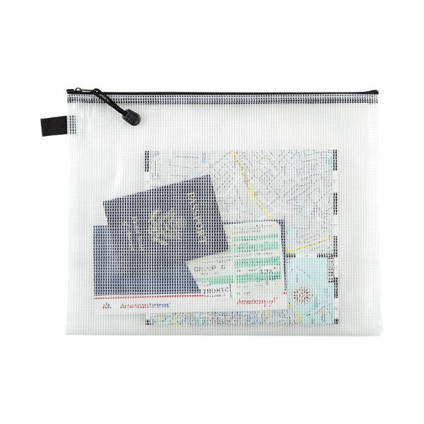 Vinyl Mesh Zipper Pouch