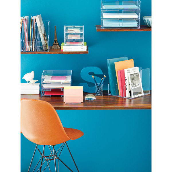 Palaset Clear Stackable Letter Tray The Container Store