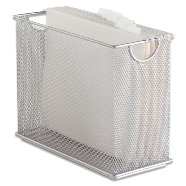 Silver Mesh Desktop File The Container Store