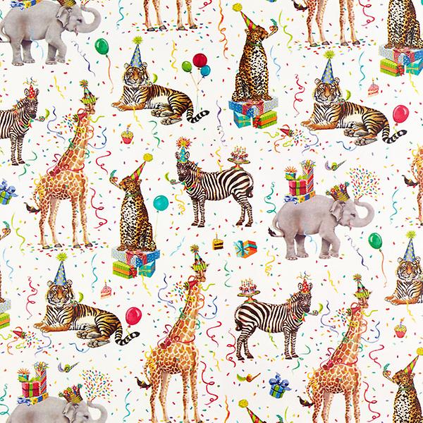 Jungle Gift Wrap, Birthday Wrapping Paper, Gender Neutral Gift Wrap, Party  Animal Birthday Gift Wrap, Wrapping Paper Rolls, Gift Wrapping 