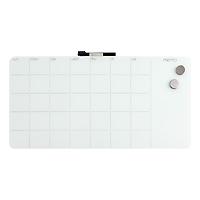 ThreeByThree Seattle Monthly Glass Magnetic Dry Erase Board White
