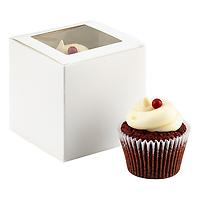 Cupcake Box with Window White