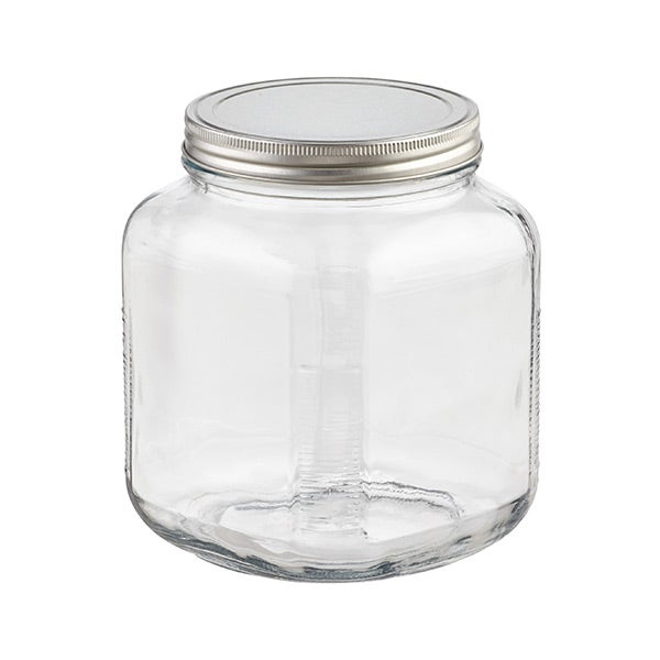 Glass Jars with Glass Lids- Anchor Hocking