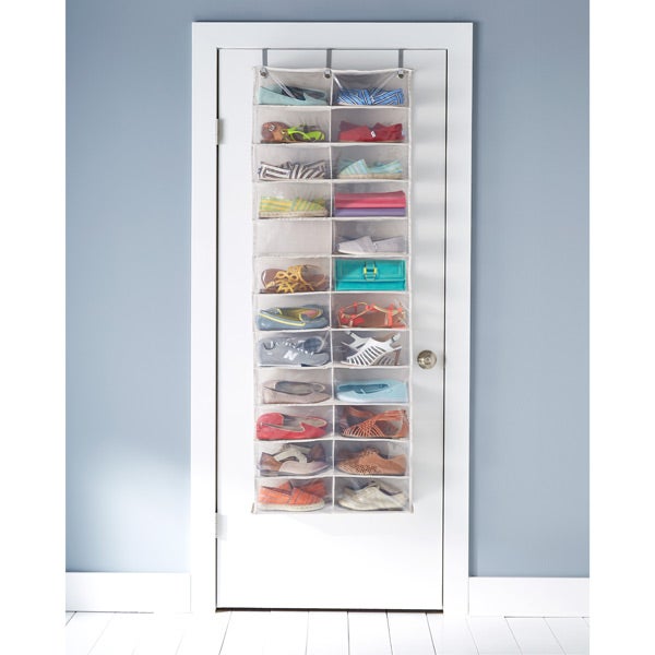 24-Pocket Over-The-Door Shoe Organizer