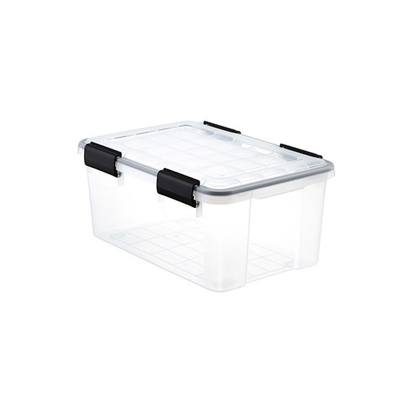 clear plastic tote