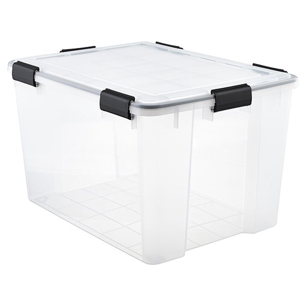 Citylife 17 QT 4 Packs Plastic Storage Bins with Latching Lids Stackable Storage  Containers for Organizing Large Clear Storage Box for Garage Closet  Classroom Kitchen 