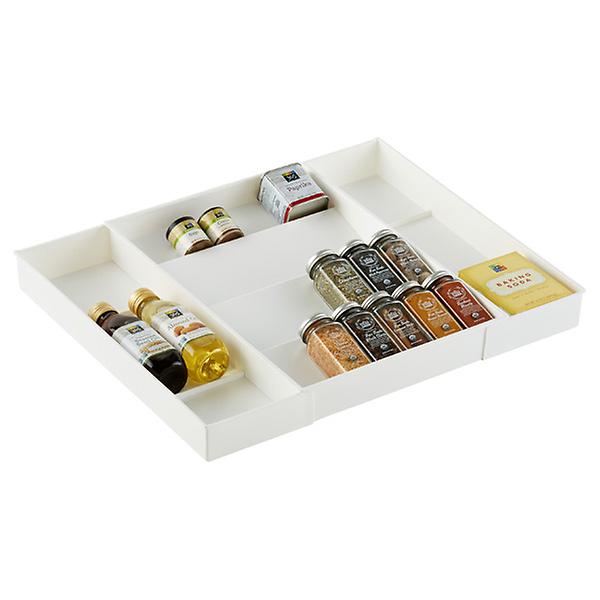 Expandable Spice Rack, Spice Drawer Organizer Insert for Kitchen Cabinet,  Pantry, Countertop 