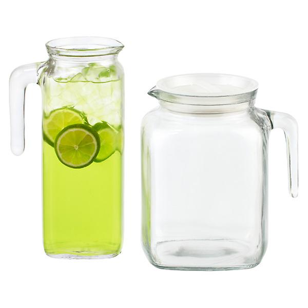 Juice Container For Fridge 34oz Clear Pitcher Ice Tea Juice Milk & Cold  Brew Juice Container With Lid For Fridge Storage Bottle