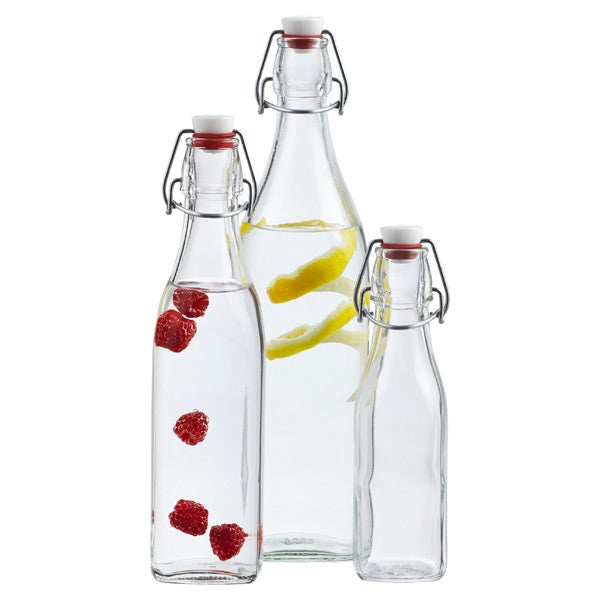 Glass Bottles Square Hermetic The Container Square Hermetic Glass Bottles