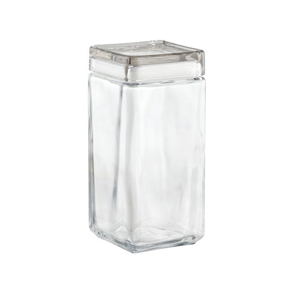 Anchor Stackable Square Glass Jar