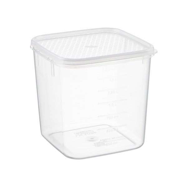 Tellfresh 1.9 Quart Square Food Storage - 5-1/2 x 5-1/2 - Each