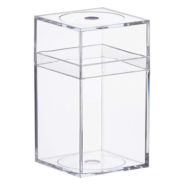 2pcs Small Plastic Storage Box Clear Multipurpose Parts Product Case 5.2*4 bju 