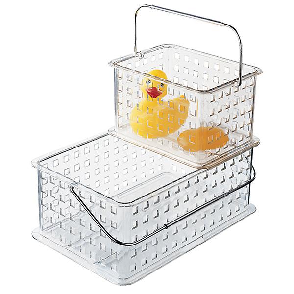 iDesign Clear Grid Totes