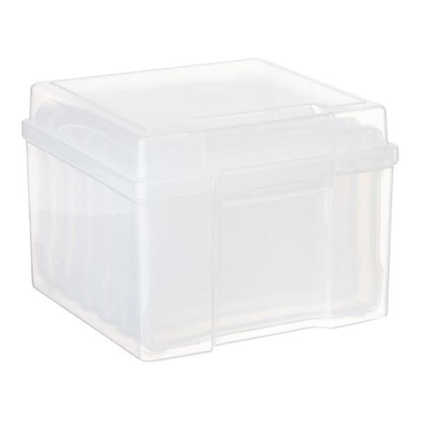 Plastic Photo Storage Box With Dividers - Clear 4X6 Photo Box