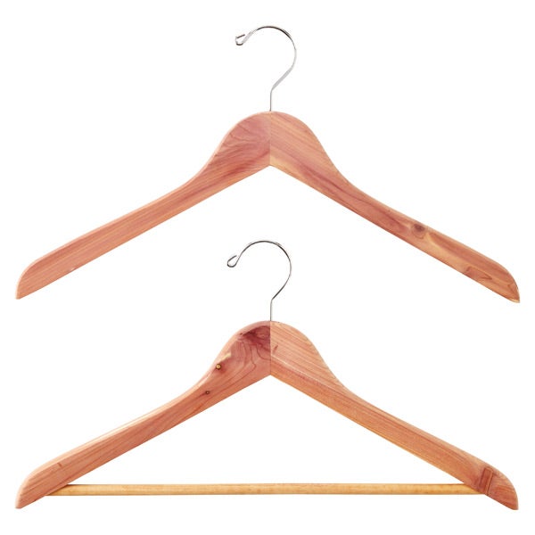 Personalised Engraved Coat Hangers, Clothes Hanger, Wood Cedar