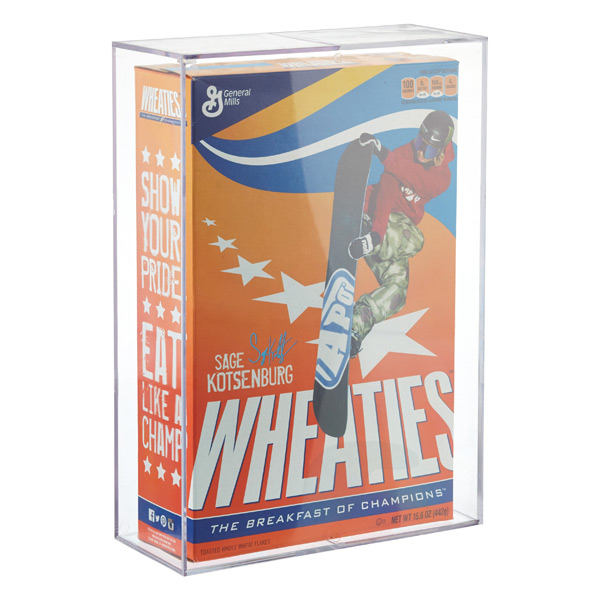Lot of 3 BallQube Cereal Box Holder Display Cube Protector for Wheaties FunkO's 