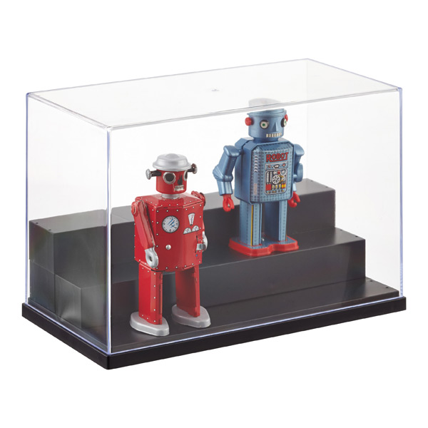 Acrylic Display Case 3 Tier Display Riser for Action Figures Dolls Model Display 