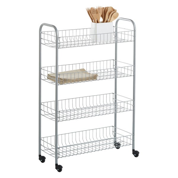 Slim Kitchen Narrow Gap Storage Drawer Cabinet Box Rack Basket Shelf Cart  Holder