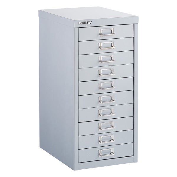 Bisley Silver 8 10 Drawer Collection Cabinets The Container Store