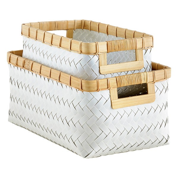 Small Rectangular Hogla Bin Natural, 7 x 11 x 5-1/4 H | The Container Store