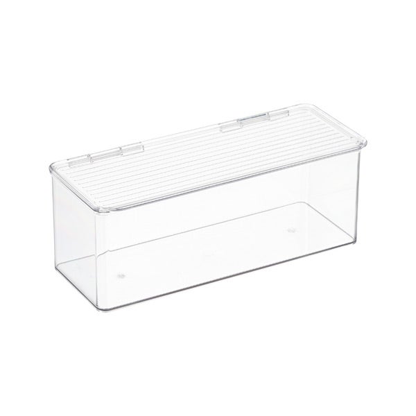 iDesign Cade Lidded Storage Bin Blush