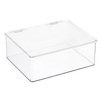 Hinged-Lid Stackable Boxes | The Container Store
