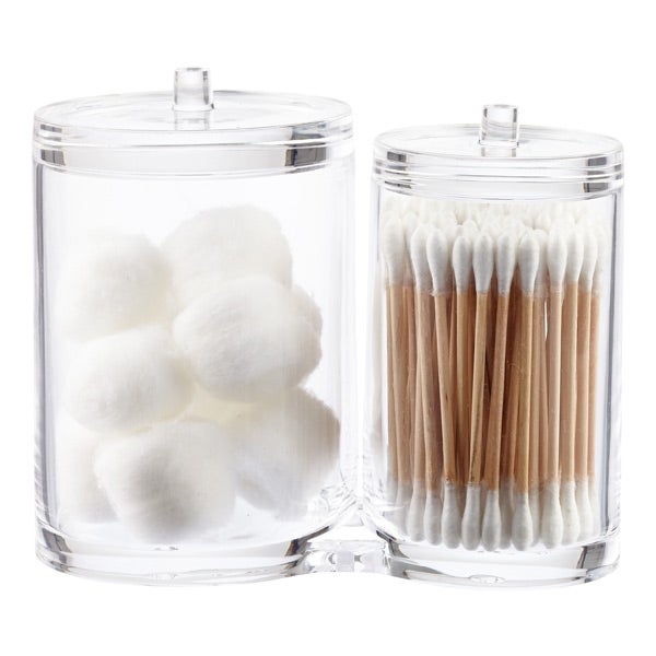 Acrylic Dual Canister Set The Container Store