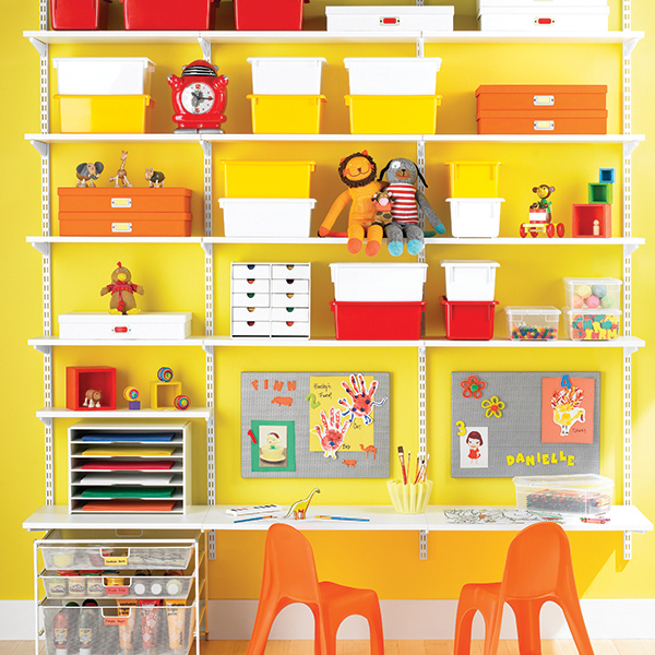 White Elfa Kid S Workstation The Container Store