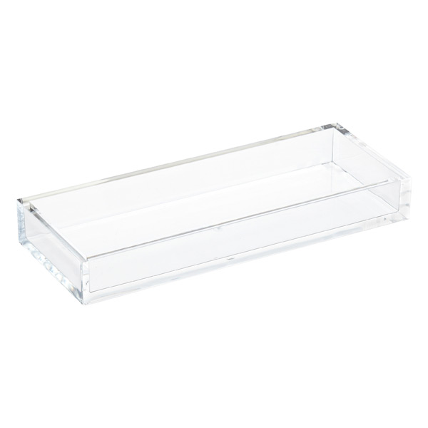 Small Acrylic Tray Clear, 11-1/2 x 4-1/2 x 1 H | The Container Store
