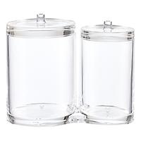 The Container Store Acrylic Dual Canister Set Clear
