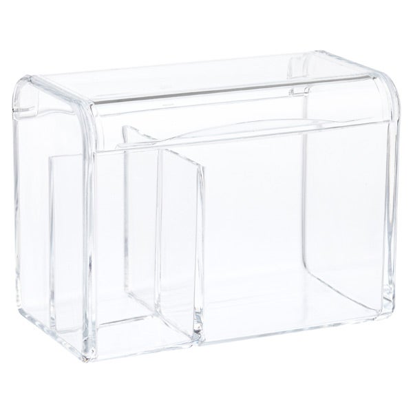 Acrylic Square Hinged-Lid Box Clear, 6 x 6 x 2-3/4 H | The Container Store