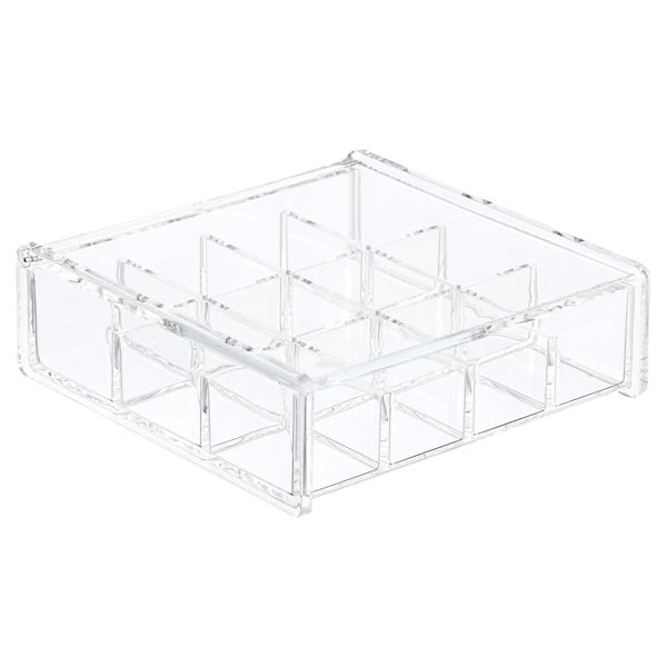 12Section Acrylic Square HingedLid Box The Container Store