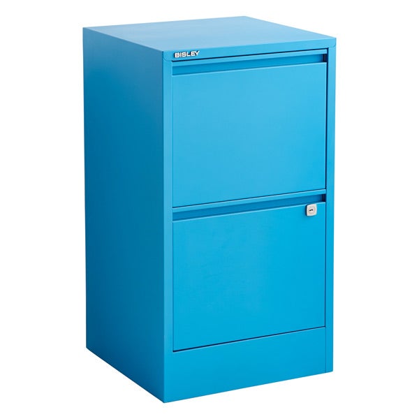 Bisley Cerulean Blue 2 3 Drawer Locking Filing Cabinets The Bisley Cerulean Blue 2 3 Drawer Locking Filing Cabinets