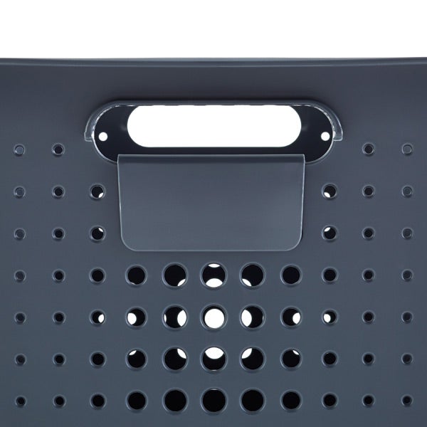 The Container Store Nordic Basket - Charcoal - 11 x 14-1/2 x 6 - M (Medium)