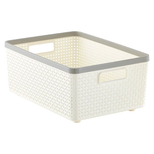 Cottage Woven Storage Bins The Container Store