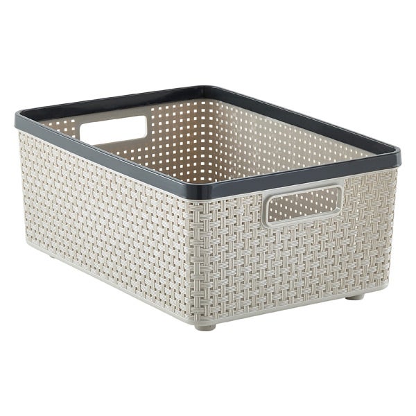 Grey Cottage Woven Storage Bins The Container