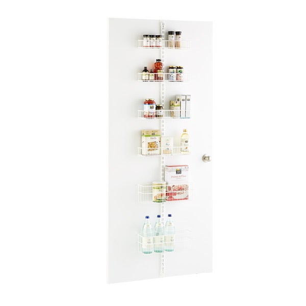White Elfa Utility Pantry Door Wall Rack Solution The Container White Elfa Utility Pantry Door Wall Rack