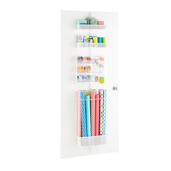 gift wrap door organizer