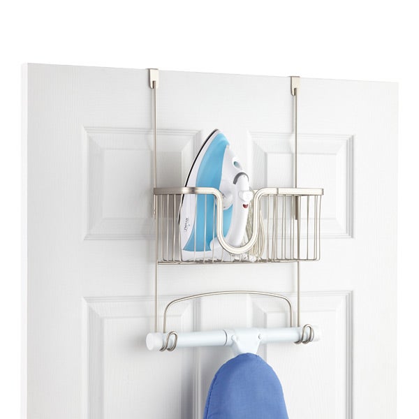Over the door top hook for ironing board