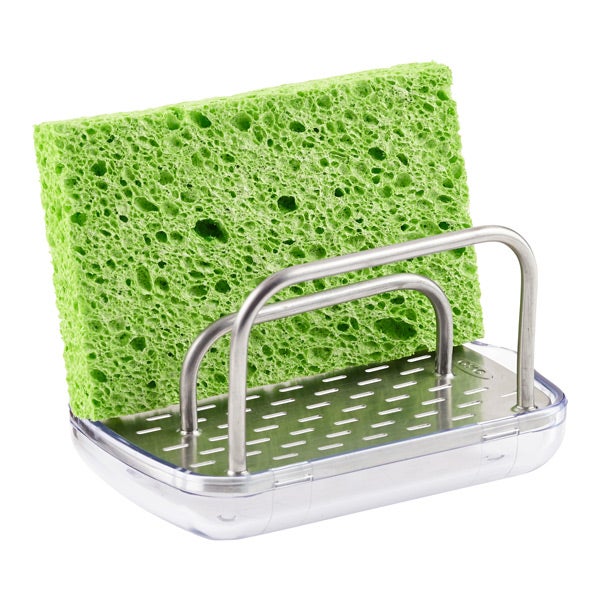 NADOBA Sink Sponge Holder for Kitchen - Stainless Steel Sponge