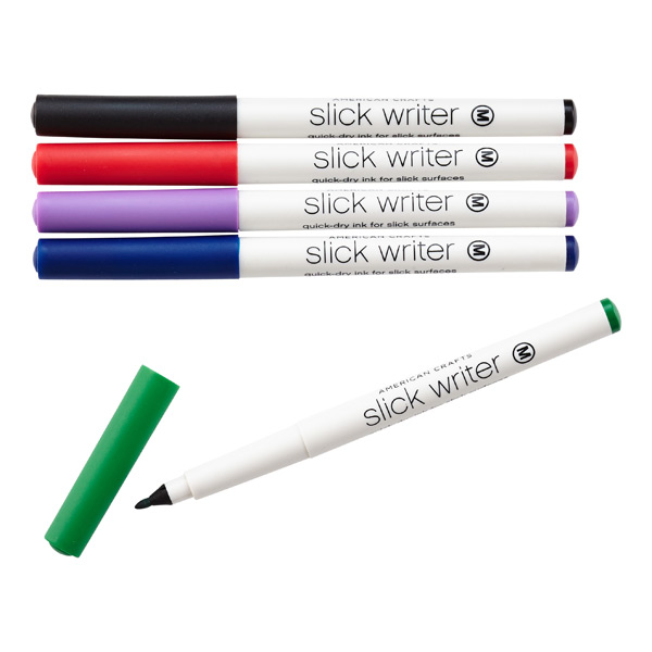 Classic Slick Writers Permanent Markers Pkg5