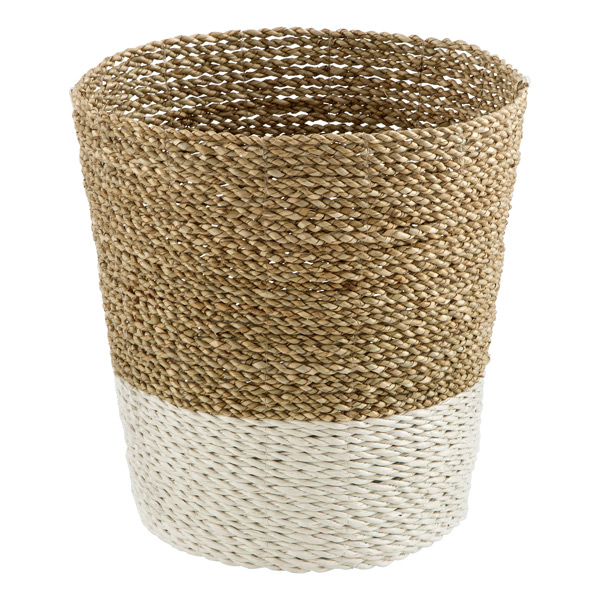 Beach House Hand Woven Trash Can The, Bathroom Waste Basket With Lid